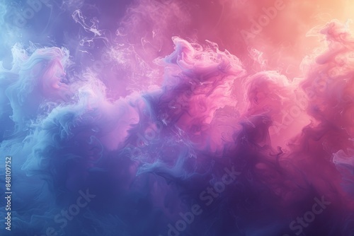 In a fantasy cloudscape, vibrant gradients paint a surreal dreamscape of vivid imagination.