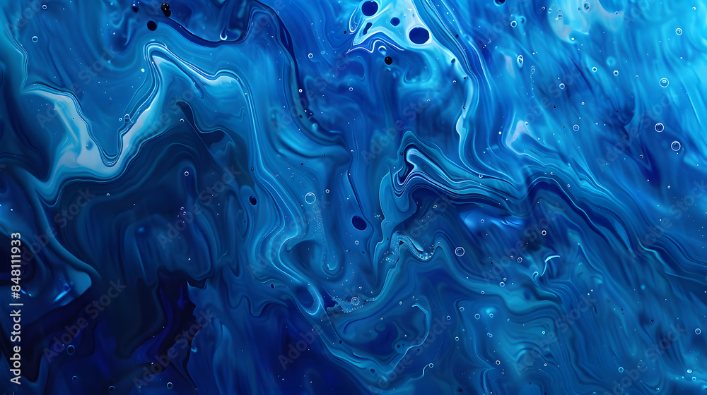 Liquid Blue acrylic paint stroke background illustration Liquid Blue acrylic paint stroke background illustration