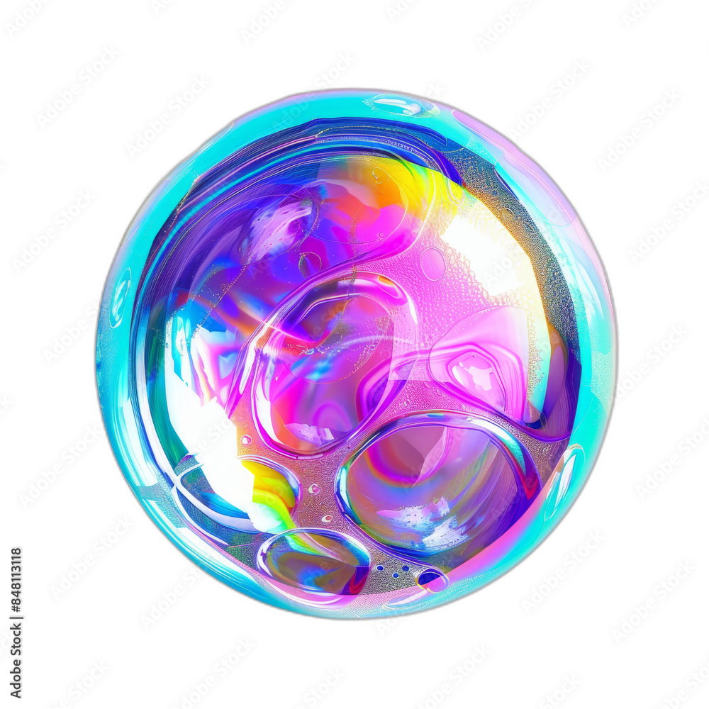 PNG isolated floating soap bubble on transparent background PNG isolated floating soap bubble on transparent background