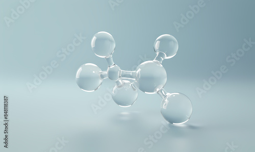 3d render of a molecule