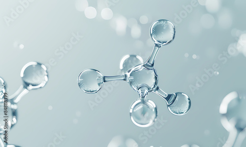 3d render of a molecule