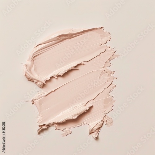 Vintage makeup on a grunge textured brown paper background