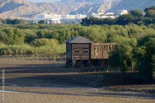 Reserva Natural de Wadi Adai desde la Corniche de Muscat, Sultanato de Omán photo