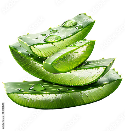 Alovera on transparent isolated background