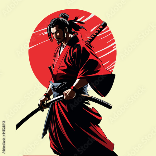 samurai rosso e nero 02