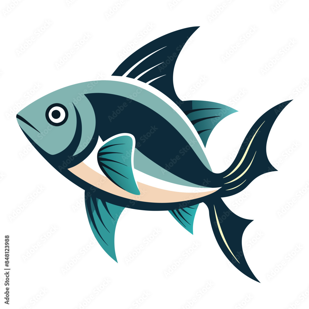 Fototapeta premium A cute fish looks wonderful