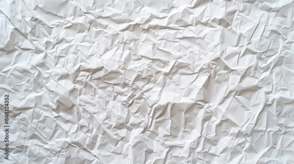 Crumpled white paper texture Crumpled white paper texture