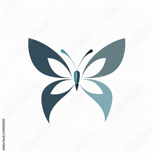 Fototapeta Naklejka Na Ścianę i Meble -  Logo design illustration of beautiful butterfly
