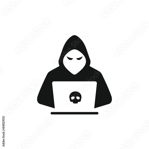 Hacker icon vector. EPS 10 editable vector