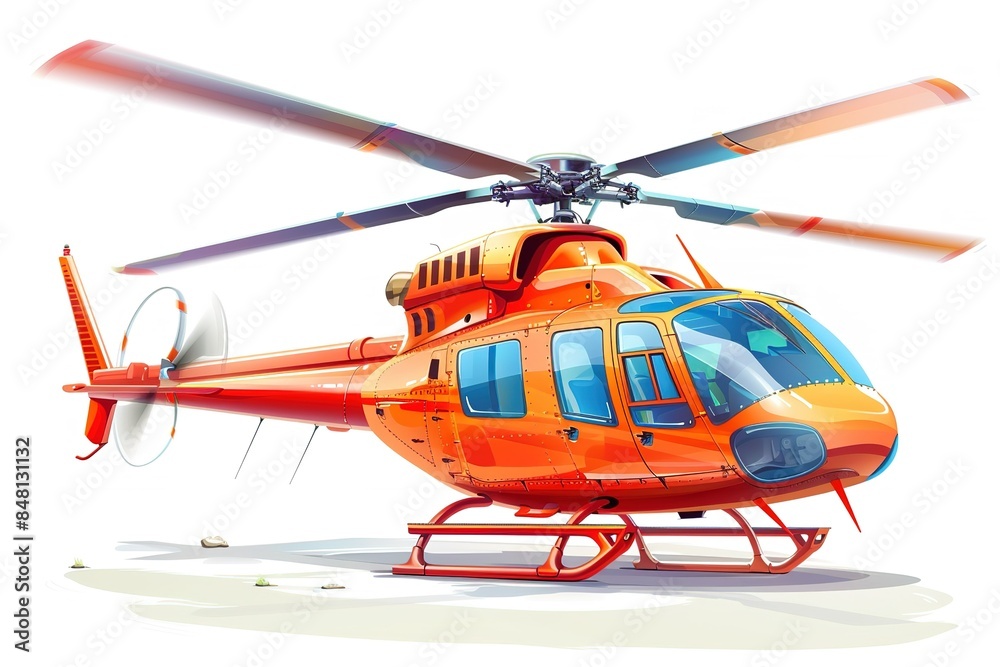 Helicopter elegant icon on white background Helicopter elegant icon on white background