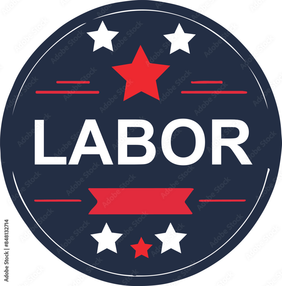 happy labor day 04 September, banner, social media post, flyer or greeting card with worker and struggle theme and American flag. vector illustration