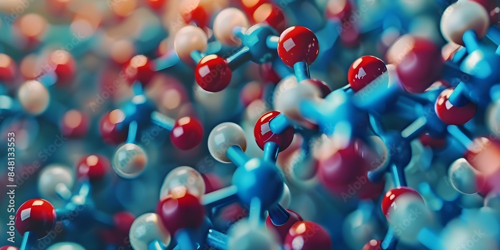 Exploring the Molecular Structure of an Amino Acid in Chemistry, Medicine, and Education. Concept Chemistry, Molecular Structure, Amino Acid, Medicine, Education, Biochemistry Exploring the Molecular Structure of an Amino Acid in Chemistry, Medicine, and Education. Concept Chemistry, Molecular Structure, Amino Acid, Medicine, Education, Biochemistry