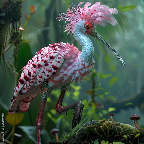 expert fairy cheetah junglepunk spoonbill  photo