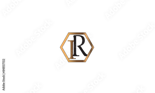 IR, RI , R ,I, Abstract Letters Logo Monogram