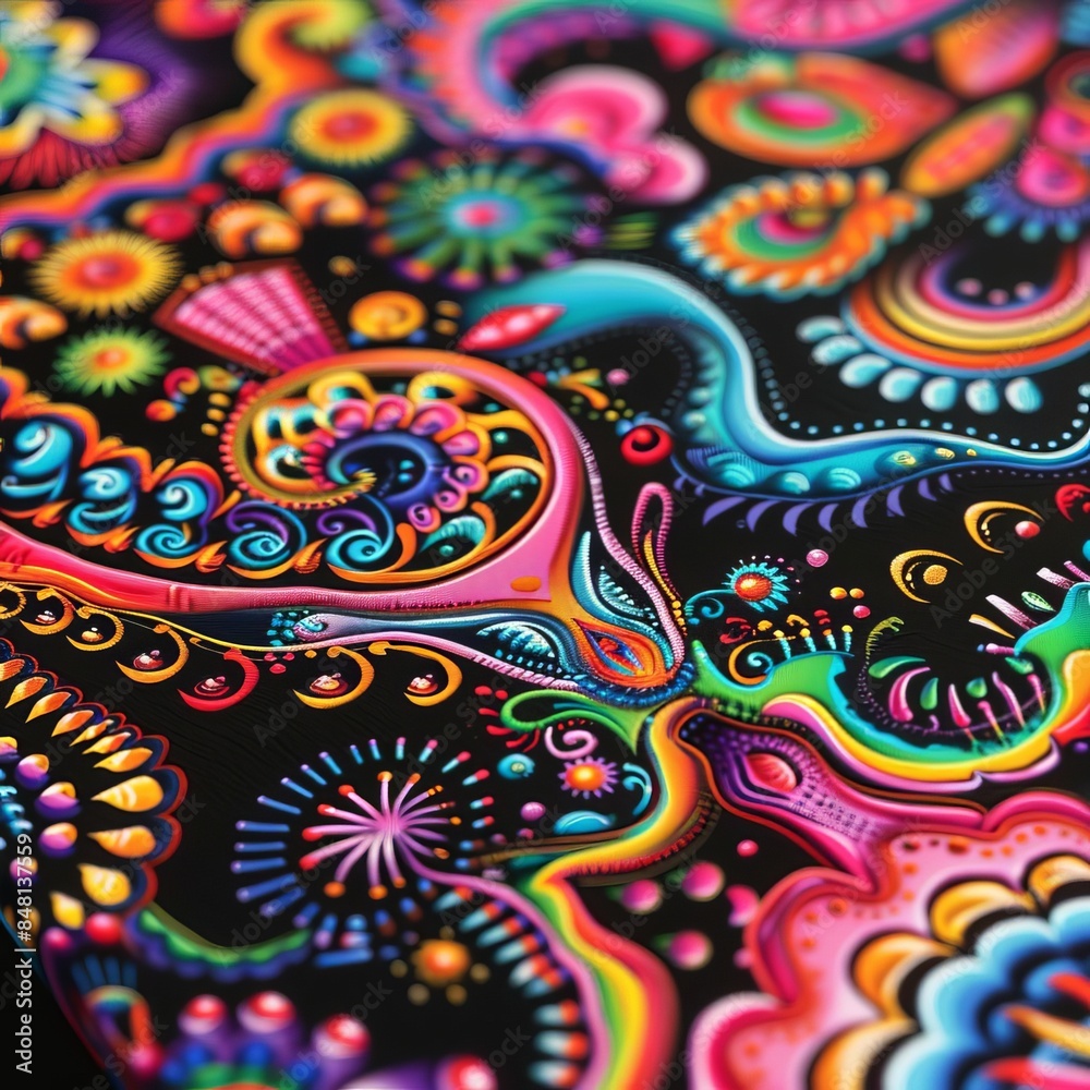 Closeup noblur Model Abstract Art of Psychedelic visual of swirling colors and on a s texture Closeup noblur Model Abstract Art of Psychedelic visual of swirling colors and on a s texture