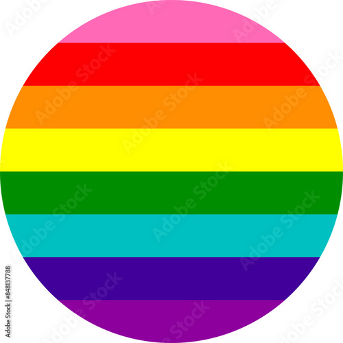 The Rainbow flag symbol LGBTQ+ community. The rainbow pride flag and other is a symbol of lesbian, gay, bisexual, transgender (LGBT) and queer pride and LGBT social movements. Vector illustration