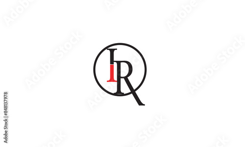 IR, RI , R ,I, Abstract Letters Logo Monogram