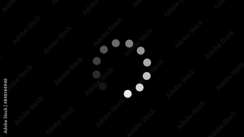 Animated of circle loading icon .Wheel loading concept icon
