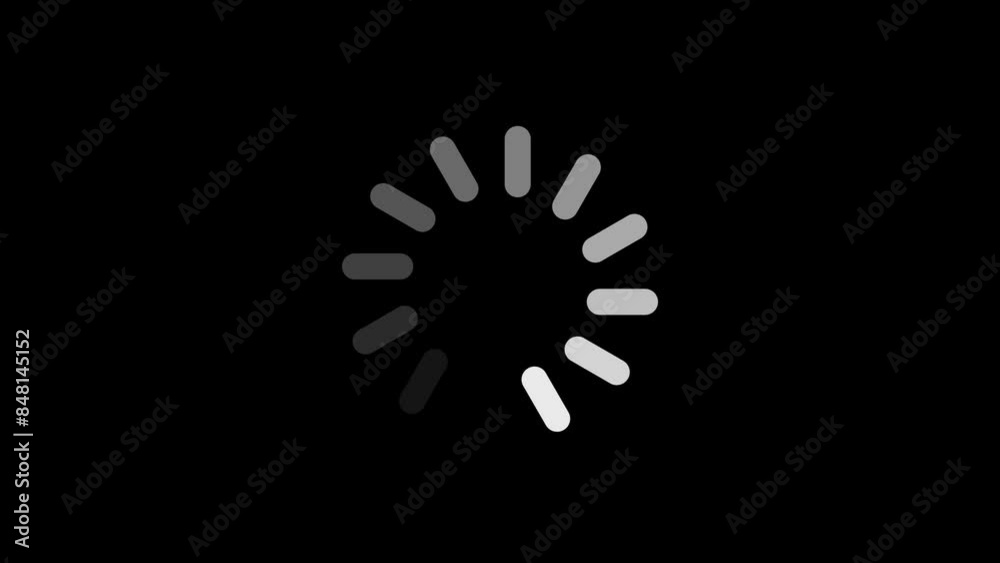 Animated of circle loading icon .Wheel loading concept icon