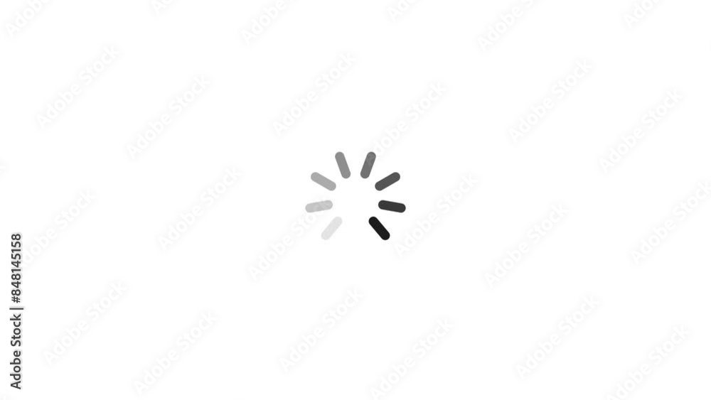 Animated of circle loading icon .Wheel loading concept icon
