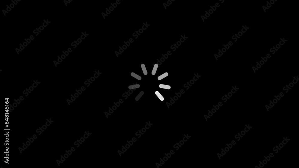 Animated of circle loading icon .Wheel loading concept icon