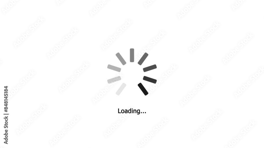 Animated of circle loading icon .Wheel loading concept icon