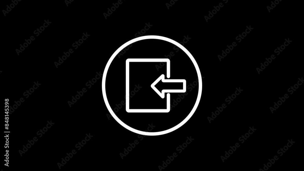 Animated of login icon. login button concept Animated of login icon. login button concept
