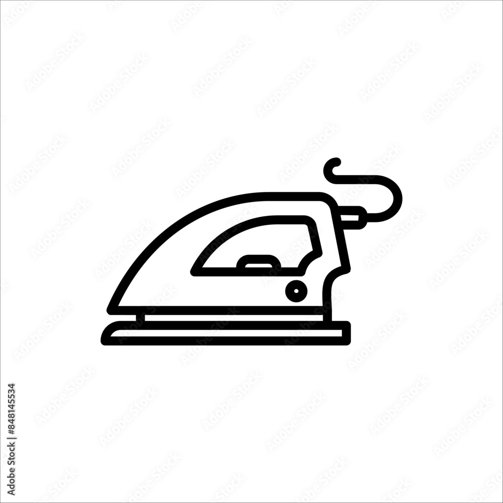 Iron icon. Vector illustration for web design. Isolated on a white background. Iron icon. Vector illustration for web design. Isolated on a white background.