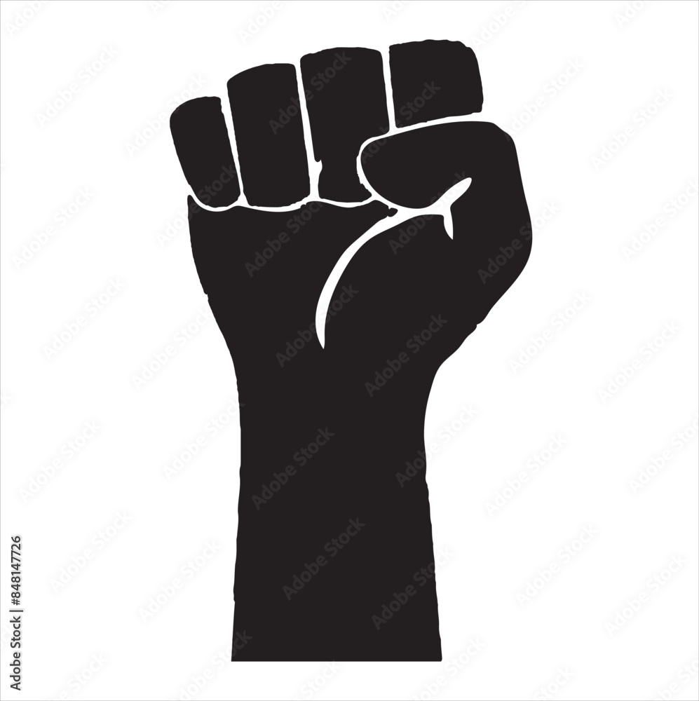 hand rising to the top silhouette vector art image. hand rising to the top silhouette vector art image.