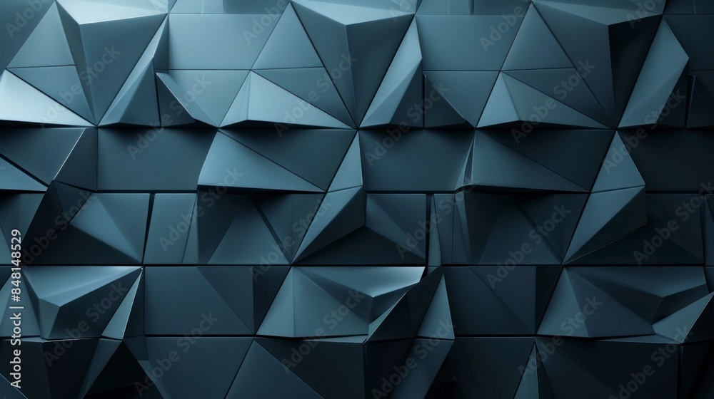 Modern dark background with a geometric triangular block structure, creating a futuristic atmosphere. Modern dark background with a geometric triangular block structure, creating a futuristic atmosphere.