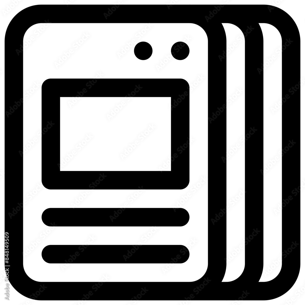 Collectible cards. Editable stroke vector icon. Collectible cards. Editable stroke vector icon.