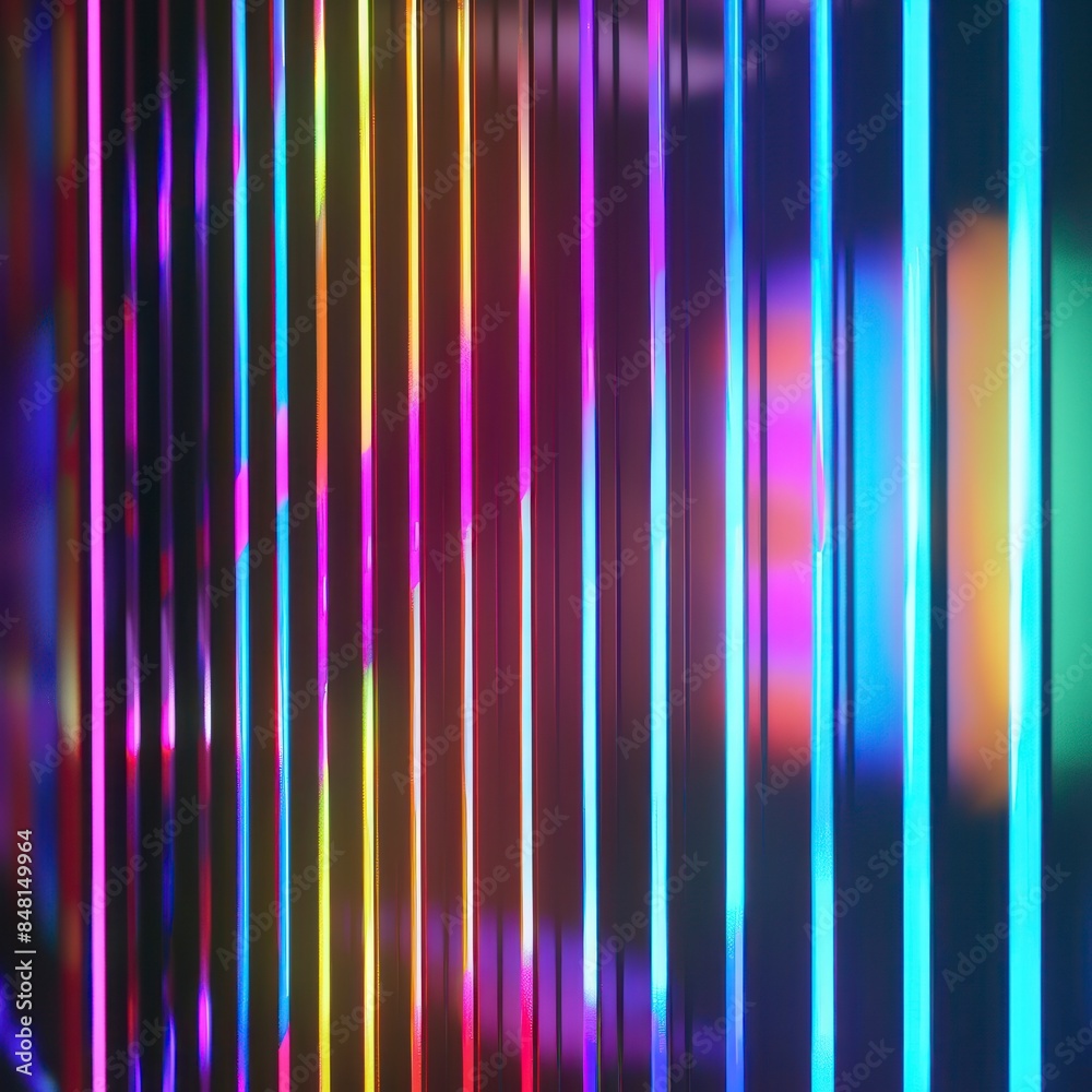 Futuristic ambiance crafted with prismatic chromatic neon lights, producing a holographic texture. Futuristic ambiance crafted with prismatic chromatic neon lights, producing a holographic texture.