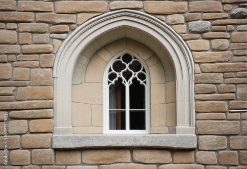 a old stone chapel church Gothic arch stone medieval window