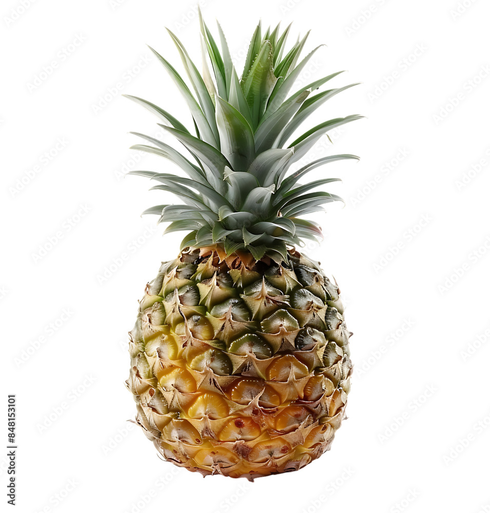 Fototapeta premium pineapple on transparent isolated background