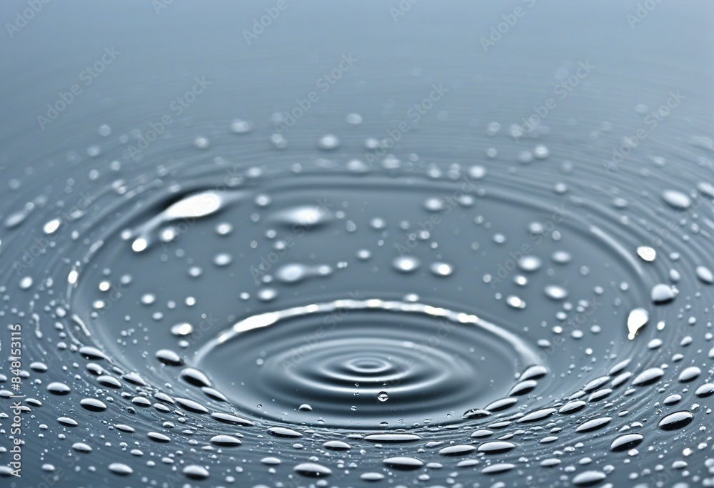 water droplets affect the surface, forming rings on the surface, wall paper illustration water droplets affect the surface, forming rings on the surface, wall paper illustration