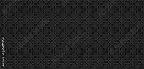 Wallpaper Mural Background geometric black square merge mathematics square 3D illustration Torontodigital.ca