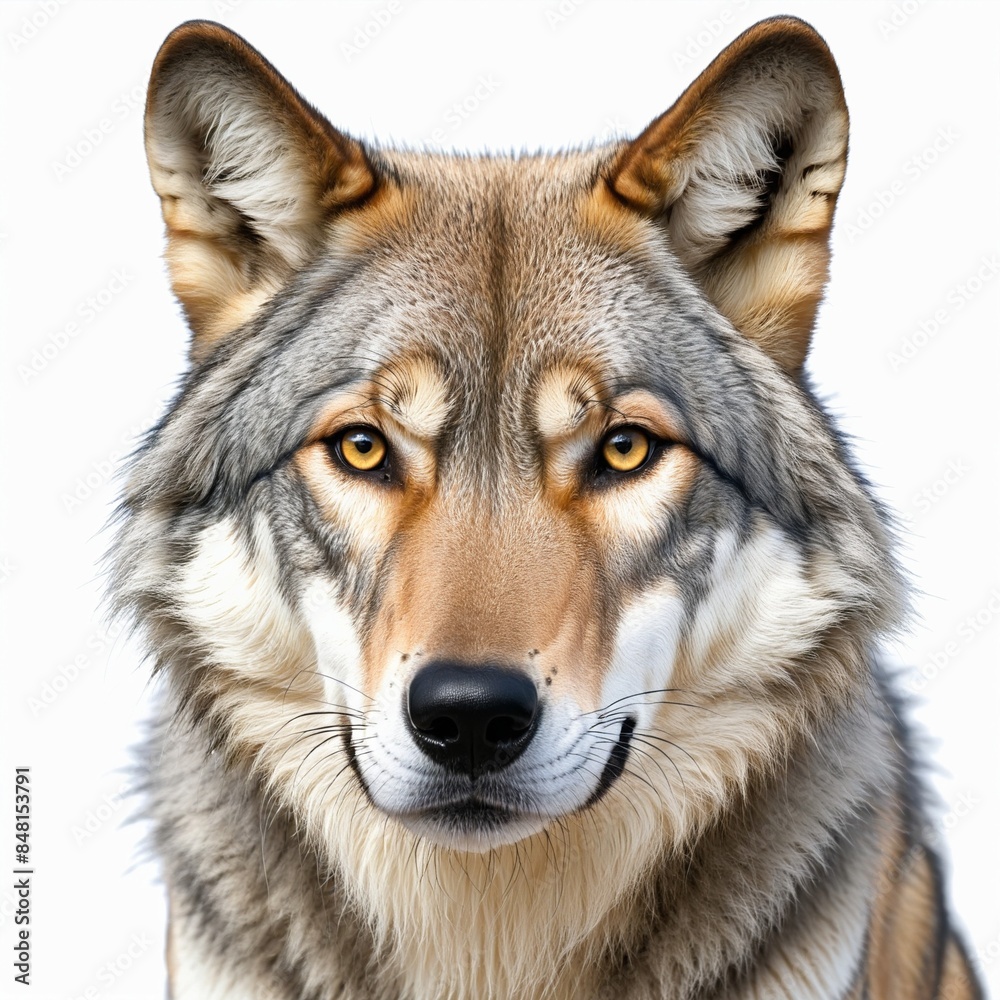 Fototapeta premium wolf isolated on white background