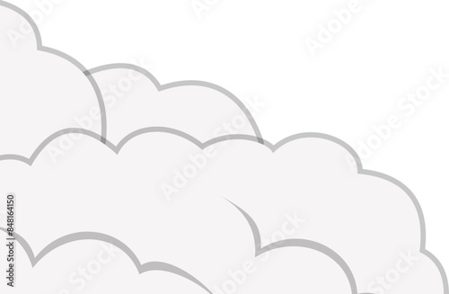 Cloud Comic Corner Decoration