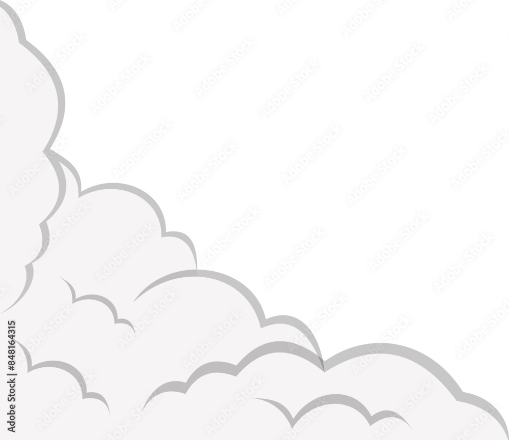 Cloud Comic Corner Decoration Cloud Comic Corner Decoration