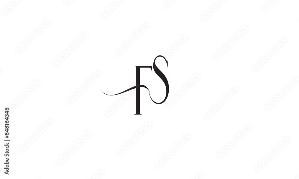 FS, SF , F ,S, Abstract Letters Logo Monogram FS, SF , F ,S, Abstract Letters Logo Monogram