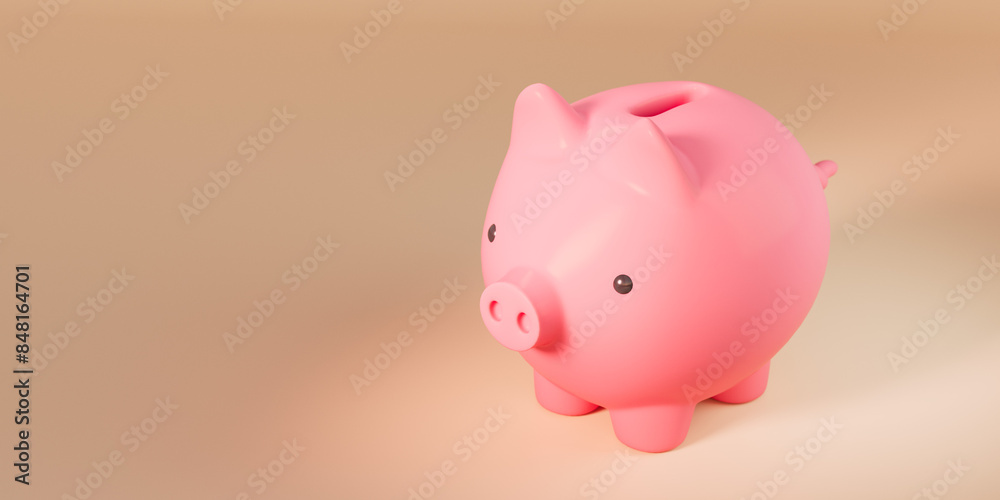 Cute piggy-bank 3D illustration Cute piggy-bank 3D illustration