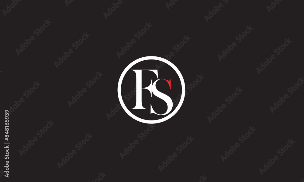 FS, SF , F ,S, Abstract Letters Logo Monogram	
