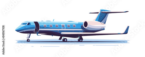 Plane icon Flat vector isolated on white background Vector flat minimalistic isolated illustration