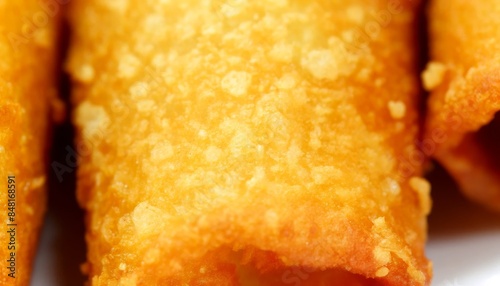 Close-Up of Crispy Fried Food Texture