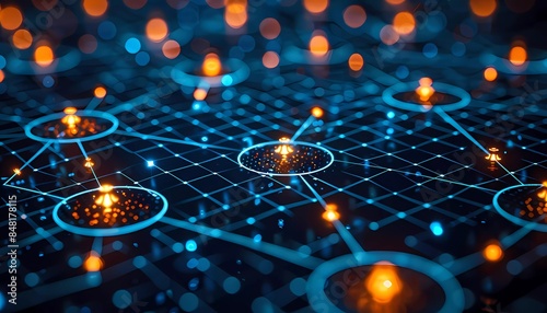 Digital Compliance Framework, A blueprint of interconnected nodes outlining a compliance framework