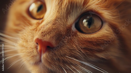 A close up of a cat looking at the camera.