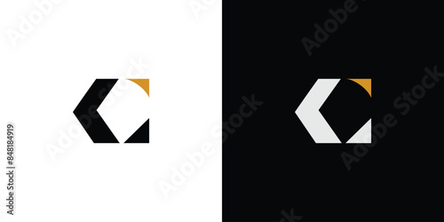 modern and unique letter C initials logo design.