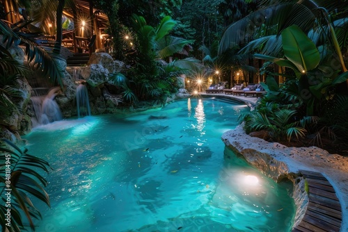 "Luxurious Azulik Tulum Style Resort: Bright Turquoise Manicured Beachfront Oasis" © FU