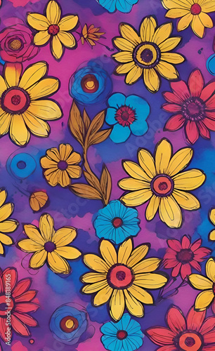 Wallpaper Mural Flower background  Torontodigital.ca