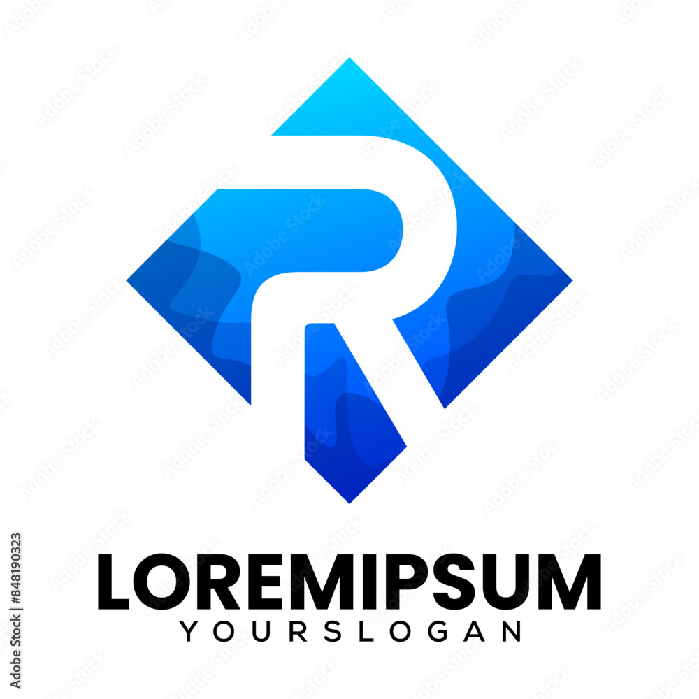 Letter R initials creative logo design Letter R initials creative logo design